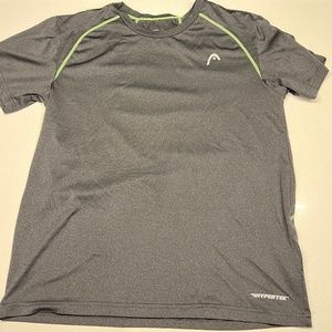 Mens dark grey workout top